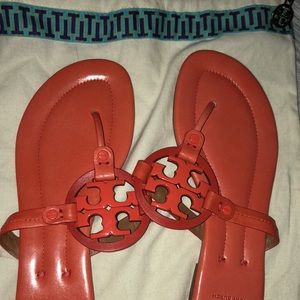 Tory Burch Miller sandals patent leather size 8.5